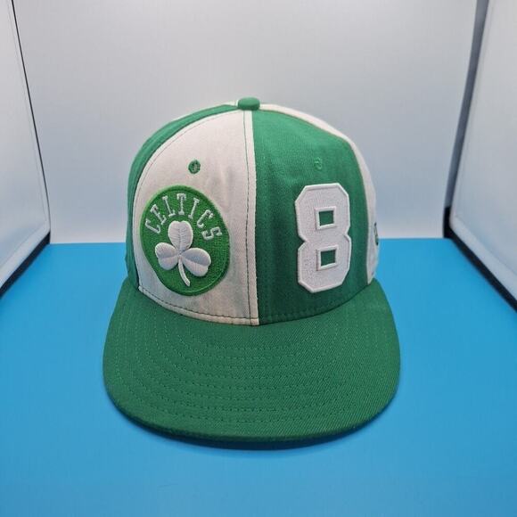 Vintage New Era 59Fifty Boston Celtics Antoine Walker Fitted Hat Cap 7 1/8 - Picture 1 of 8
